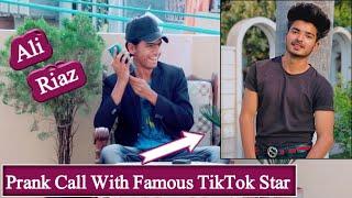 Prank Call With Famous TikTok Star Ali Riaz  Very Funny Prank  Pindi Gang