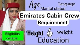 Emirates Cabin Crew Requirements Before Applying  Flight Attendant eligibility criteria