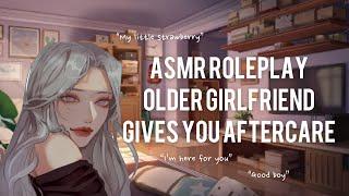 ASMR Roleplay Older Girlfriend Gives You Aftercare KissingComfortAftercareF4M