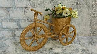 Decorative bicycle. DIY crafts