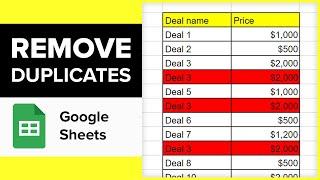 How to Find and Remove Duplicates in Google Sheets 3 Ways