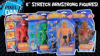 Stretch Armstrong 6 Figures with Vac Man X-Ray and Stretch Monster Video Review