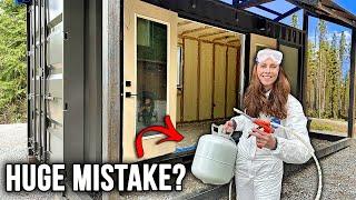 OFF-GRID AC & Spray Foam Insulation  Shipping Container House