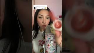 Replying to @Boiŵatdoyoumean #asmr #asmrjade #asmrjadeyt #lipglossasmr #asmrshorts