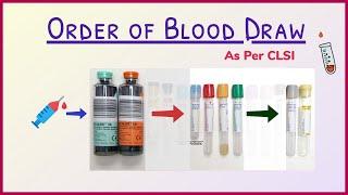 Order of Draw in Phlebotomy  Recommended by CLSI  In Hindi  By Madhukar Sir