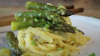 TAGLIOLINI ASPARAGI E PATATE  ricetta dei tagliolini agli asparagi  come pulire gli asparagi