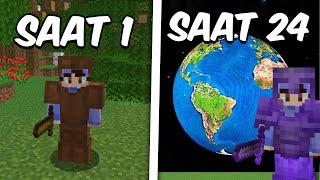 24 Saat Boyunca MİNECRAFT HARDCORE Oynadım..