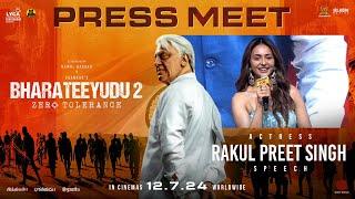 Rakul Speech at Bharateeyudu 2 Press Meet  Kamal Haasan  Shankar  Sri Lakshmi Movies