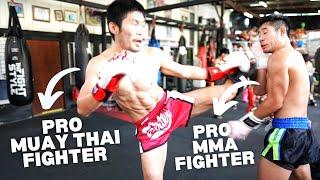 Pro MMA Fighter vs Pro Muay Thai Fighter