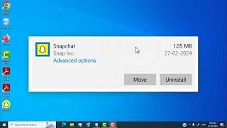How to Uninstall Snapchat App from Windows Laptop
