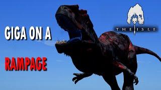 Giga on a Rampage • Giganotosaurus Gameplay • The Isle Hunt Compilation New Beginnings