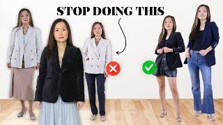 Long blazers dont look good on you? No you were just styling it WRONG. Heres how to do it right.