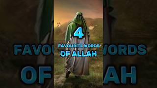 4 FAVOURITE WORDS OF ALLAH #shorts #islam