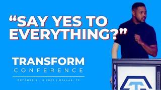 Say Yes To Everything?  -Inky Johnson Keynote Speech Transform Conference 2022