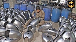 How Motorcycle Fuel TANKS are Manufacturing in Factory Mass Production