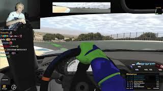 xQc Cant Stop Playing iRacing