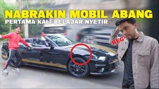 FATEH PERTAMA KALI BELAJAR NYETIR MOBIL SPORT ABANG THARIQ HALILINTAR