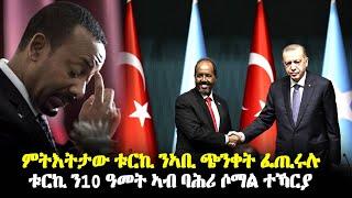 ሁሉው ኩነታት ከባቢናን ዓለምን -ቱርኪ ንሶማል 10 ዓመት ኩንትራት ሒዛታ - #EritreanUnityworldwide