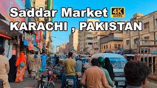 Saddar Market Walking Tour  Karachi Pakistan  Full Mooni Vlogs  4K UHD