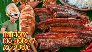 Inihaw na Liempo at Pusit