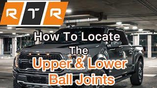 How to locate Your Suspensions Upper and Lower Ball Joints 2015-2020 Ford F-150 5.0L