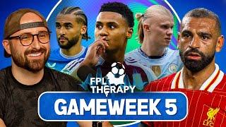 FPL GAMEWEEK 5 PREVIEW  Fantasy Premier League 202425  GW5 FPL Therapy S1 E5