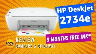9 Months Free Ink? HP DeskJet 2734e Wireless Color All-in-One Printer  REVIEW