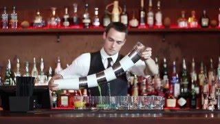 Danish Flair Bartender shows his set of Skills