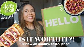 2022 HELLO FRESH REVIEW *NOT SPONSORED*  unboxing cook with me taste test & tips for saving money