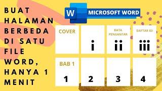 Cara buat nomor halaman berbeda di satu file word hanya butuh waktu 1 menit saja