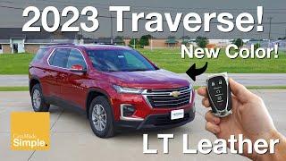 2023 Chevy Traverse LT Leather  Full Tour + Changes for 2023