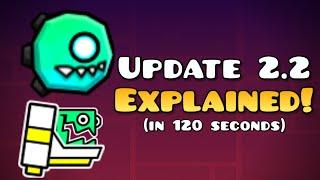 Geometry Dash 2.2 EXPLAINED in 2 Minutes... New Update