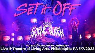 Set It Off & Scene Queen LIVE @ Theatre of Living Arts Philadelphia 2023 *cramx3 concert experience*