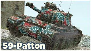 59-Patton • 5K DMG • 1 VS 4 • WoT Blitz
