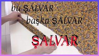 ŞALVAR ÇOK KOLAY ŞALVAR KESİMİ DİKİMİ #how to sew a salwar #drapelişalvar