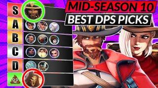 NEW DPS HERO TIER LIST - Best Heroes to Main MID SEASON 10 PATCH - Overwatch 2 Meta Guide