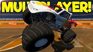 MULTIPLAYER MONSTER JAM TRUCK RALLY - BeamNG Multiplayer Mod Gameplay