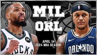 Milwaukee Bucks vs Orlando Magic Full Game Highlights  Apr 14  2024 NBA Season