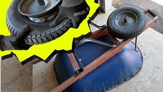 Wheelbarrow - Replace Tire Valve Stem & Break Bead