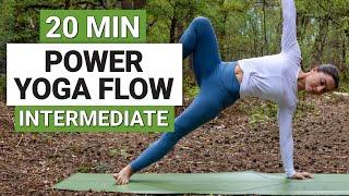 20 Min Intermediate Power Yoga Flow  Strong full Body Yoga