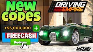 *NEW CODES* ALL WORKING CODES FOR DRIVING EMPIRE IN 2024 ROBLOX DRIVING EMPIRE CODES