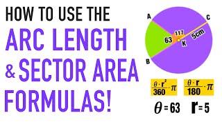 Arc Length Formula and Sector Area Formula Explained