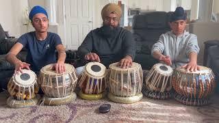 Playing basic Uthan Kayda and Tukre in Teentaal with my students in Edmonton Canada