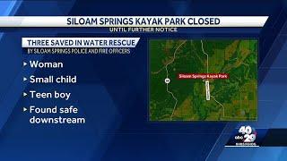 Siloam Springs closes kayak park after three swept away by current