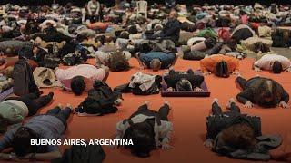 Thousands join mass event in Buenos Aires to celebrate International Yoga Day