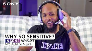 Sony  How to adjust the microphone sensitivity on INZONE Headsets