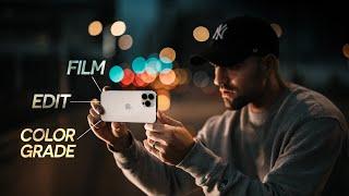how i FILM EDIT & COLOR GRADE iPhone CINEMATIC MODE video