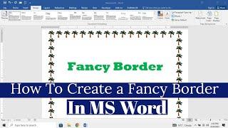 How To Create a Fancy Border in Microsoft Word