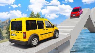 Sevilen Ford Ailesi Arabalar Merdiven Parkurunda - GTA 5
