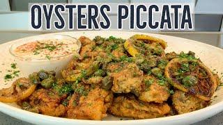 Oysters Piccata- An Easy Pan Fried Oyster Recipe